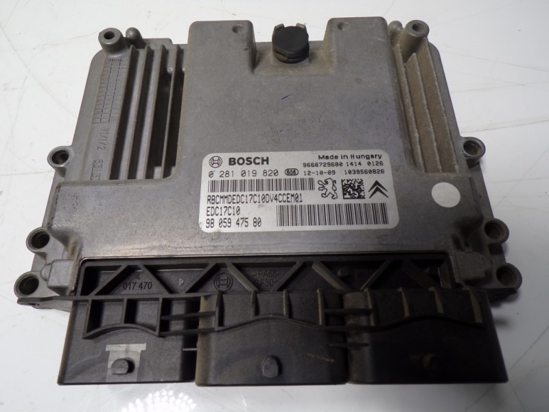 Recambio de centralita motor uce para peugeot 208 1.4 hdi fap referencia OEM IAM 1608085180 0281019820 0281019820