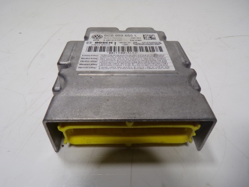 Recambio de centralita airbag para skoda rapid 1.6 tdi dpf referencia OEM IAM 6C0959655L 6C0959655L 0285013117