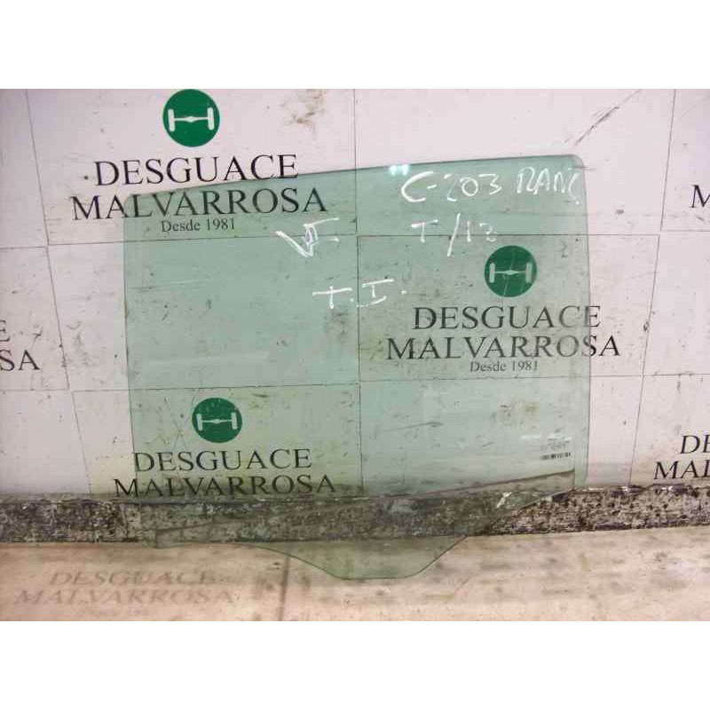 Recambio de cristal puerta trasero izquierdo para mercedes clase c (w203) familiar 1.8 cat referencia OEM IAM   