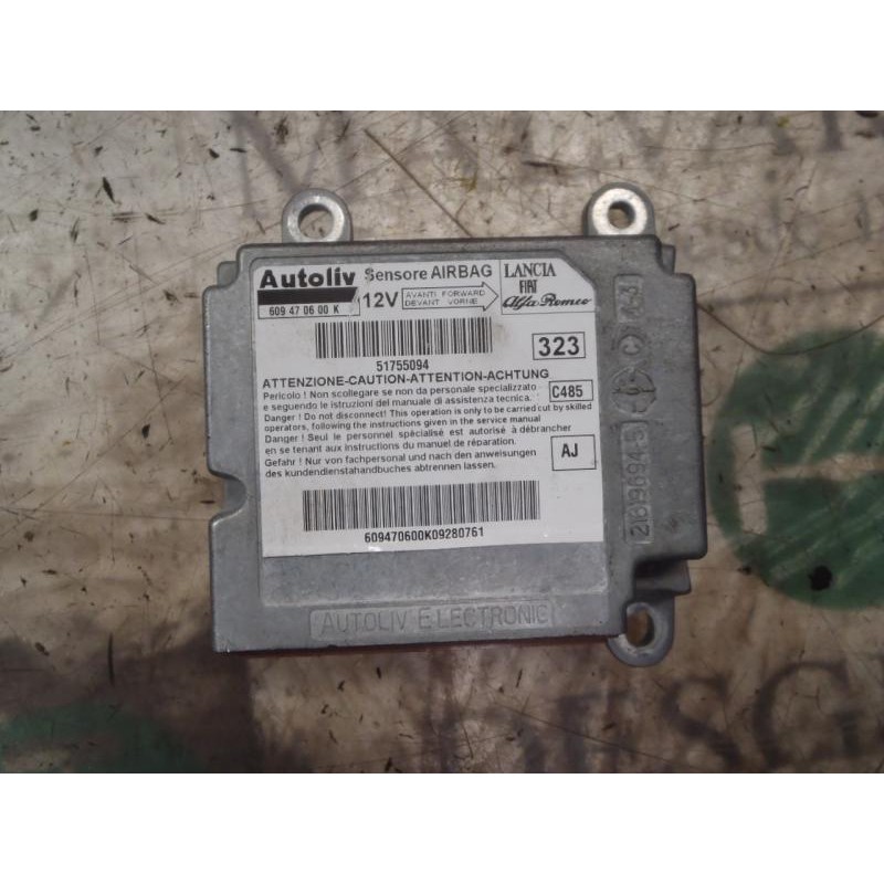 Recambio de centralita airbag para fiat linea (110) activa (110.0/111.0) referencia OEM IAM 51755094 51755094 