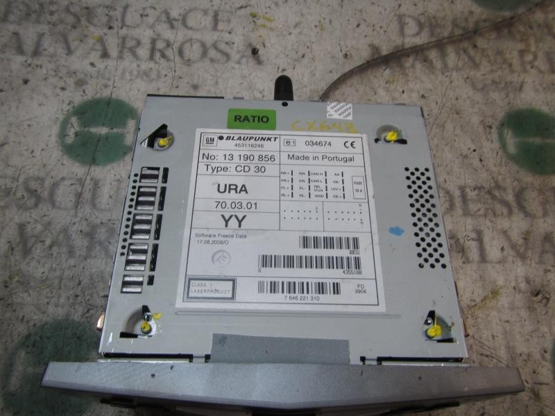 Recambio de sistema audio / radio cd para opel zafira b 1.9 cdti referencia OEM IAM   