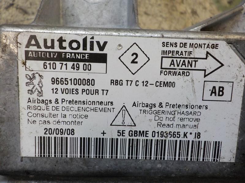 Recambio de centralita airbag para peugeot 308 sw 1.6 hdi fap cat (9hz / dv6ted4) referencia OEM IAM   