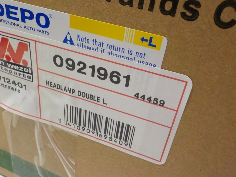 Recambio de faro izquierdo para citroen c-elysée 1.2 12v vti referencia OEM IAM 0921961  