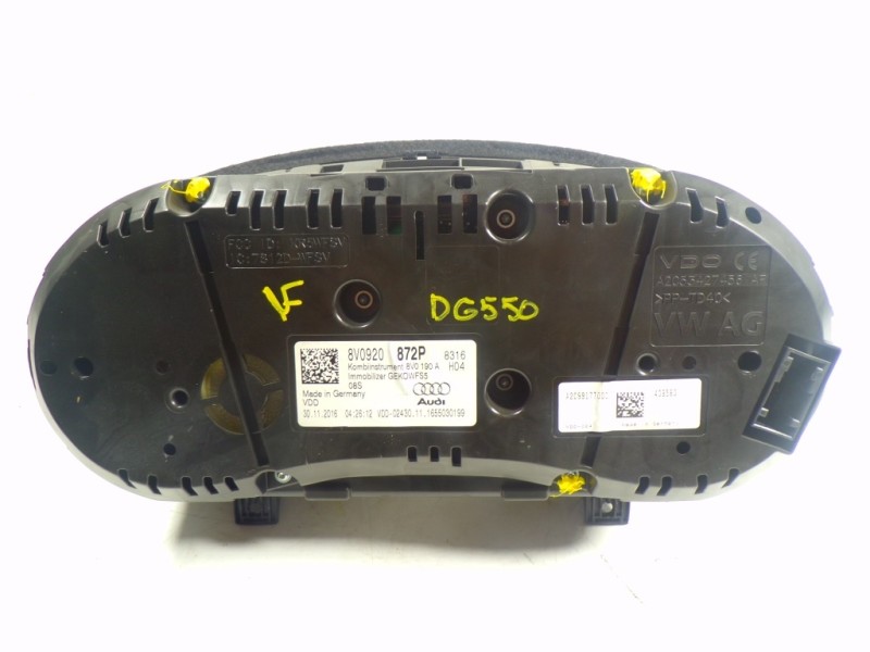 Recambio de cuadro instrumentos para audi a3 sportback (8vf) 1.6 tdi referencia OEM IAM 8V0920872P 8V0920872P A2C99177000