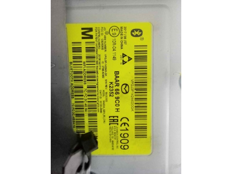 Recambio de modulo electronico para mazda 3 lim. () 2.2 turbodiesel cat referencia OEM IAM BAAR669C0H BAAR669C0G 