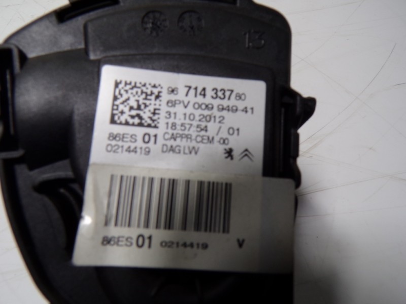 Recambio de potenciometro pedal para peugeot 208 1.4 hdi fap referencia OEM IAM 9671433780 1601CW 