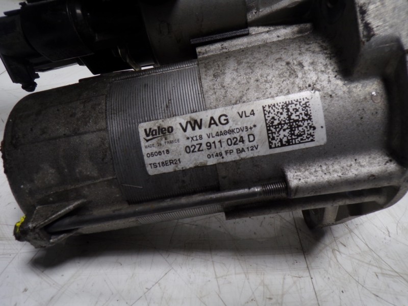 Recambio de motor arranque para seat leon (5f1) 1.6 tdi referencia OEM IAM 02Z911024D 02Z911024D 