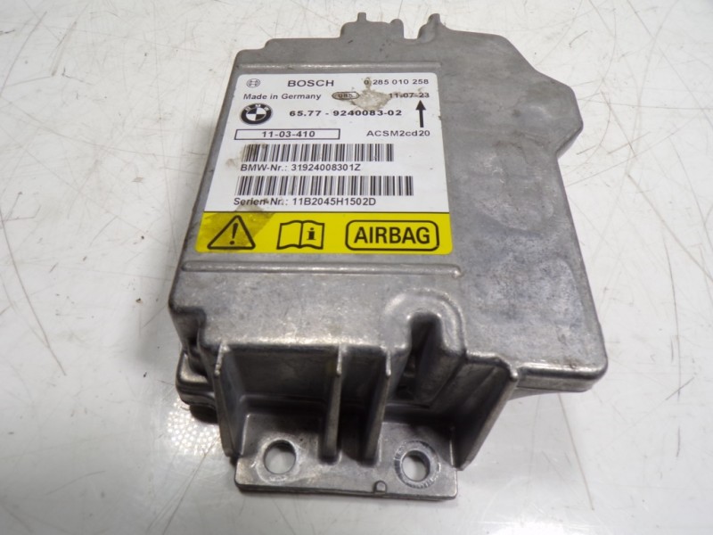 Recambio de centralita airbag para bmw x6 (e71) 3.0d referencia OEM IAM 0285010258 65779240083 