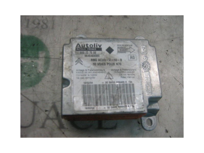 Recambio de centralita airbag para citroën xsara coupe 2.0 hdi vtr (80kw) referencia OEM IAM   