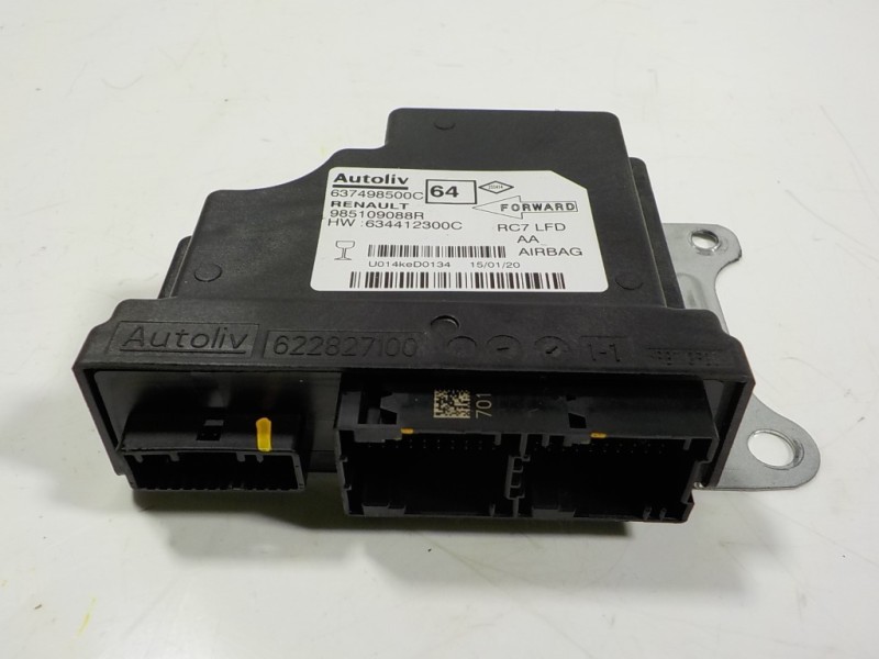 Recambio de centralita airbag para renault talisman 1.7 blue dci diesel fap referencia OEM IAM 985109088R 985109088R 634412300C