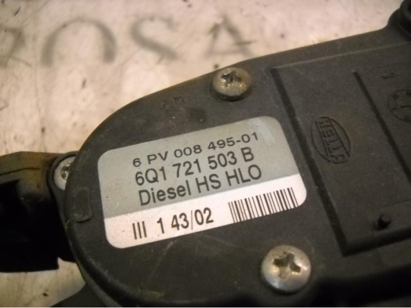 Recambio de potenciometro pedal para seat ibiza (6l1) cool referencia OEM IAM 6Q1721503F 6Q1721503B 