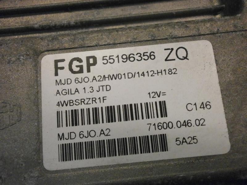 Recambio de centralita motor uce para opel agila cosmo referencia OEM IAM   