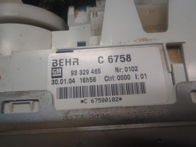 Recambio de mando calefaccion / aire acondicionado para opel meriva cosmo referencia OEM IAM   