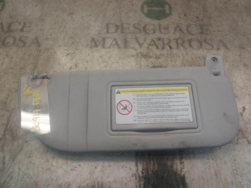 Recambio de parasol derecho para toyota aygo (kgb/wnb) básico referencia OEM IAM   