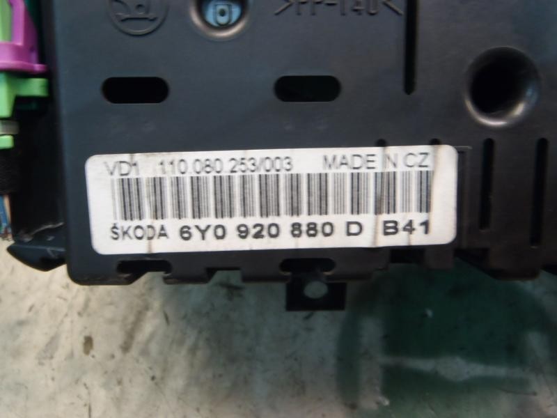 Recambio de cuadro instrumentos para skoda fabia (6y2/6y3) classic referencia OEM IAM   