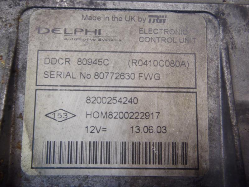 Recambio de centralita motor uce para renault clio ii fase i (b/cbo) referencia OEM IAM   