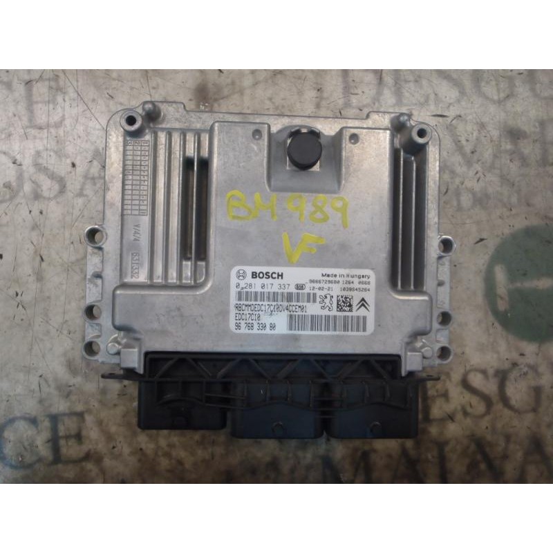 Recambio de centralita motor uce para citroën c3 1.4 hdi fap referencia OEM IAM 1609528980  