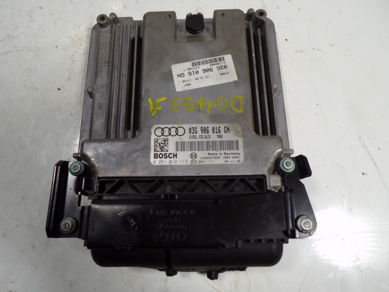 Recambio de centralita motor uce para audi a4 avant (8e) 2.0 tdi referencia OEM IAM 03G906016GN 03G906016GN 0281012113