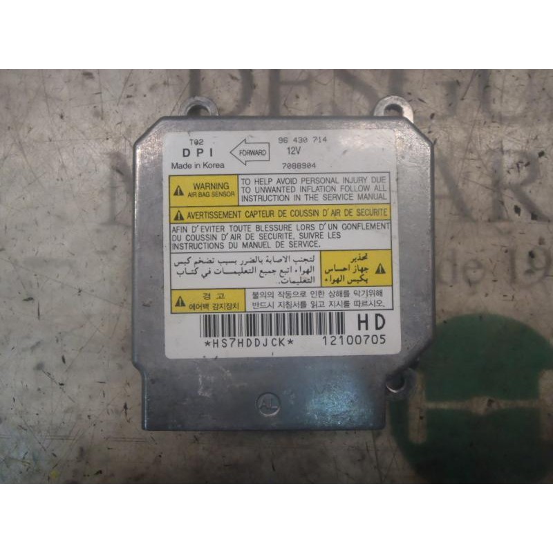 Recambio de centralita airbag para chevrolet kalos 1.2 cat referencia OEM IAM   