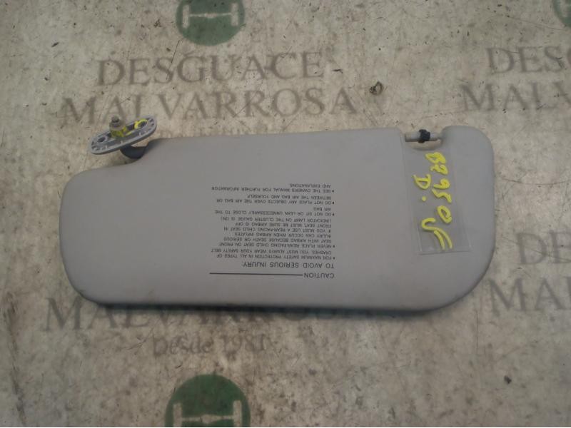 Recambio de parasol derecho para kia picanto 1.1 cat referencia OEM IAM   