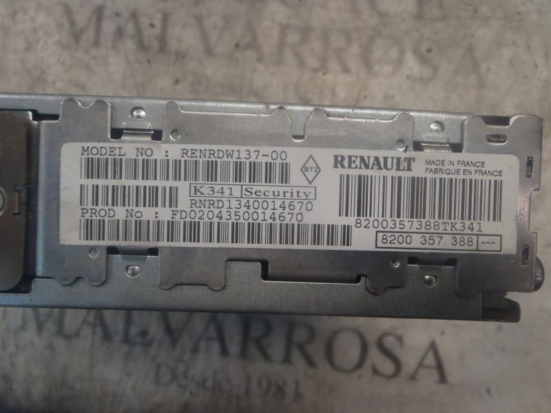 Recambio de sistema audio / radio cd para renault modus confort dynamique referencia OEM IAM 8200357388 8200357388TK341 