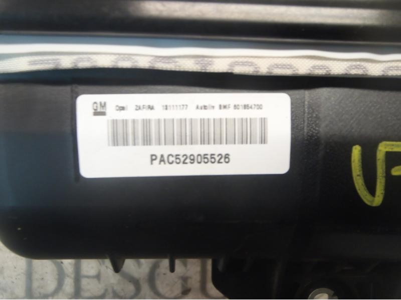 Recambio de airbag delantero derecho para opel zafira b cosmo referencia OEM IAM   