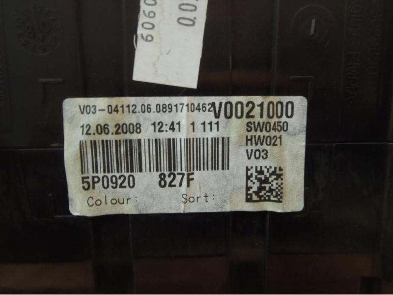 Recambio de cuadro instrumentos para seat altea xl (5p5) family referencia OEM IAM 5P0920927D 5P0920827F 110080369010