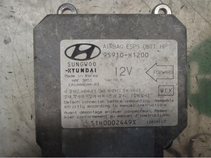 Recambio de centralita airbag para hyundai terracan (hp) 2.5 tci referencia OEM IAM 95910H1200 95910H1200 