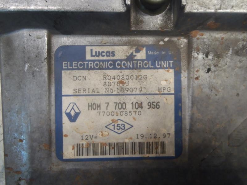 Recambio de centralita motor uce para renault kangoo (f/kc0) authentique referencia OEM IAM   