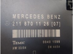Recambio de modulo electronico para mercedes-benz clase e (w211) berlina e 220 cdi (211.006) referencia OEM IAM A2118701126   2