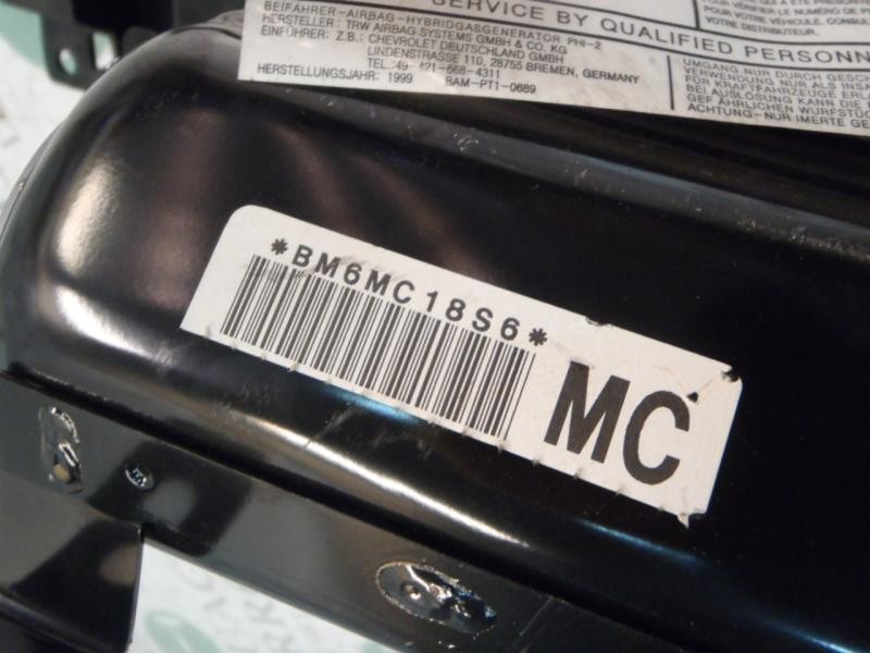 Recambio de airbag delantero derecho para chevrolet matiz se referencia OEM IAM   