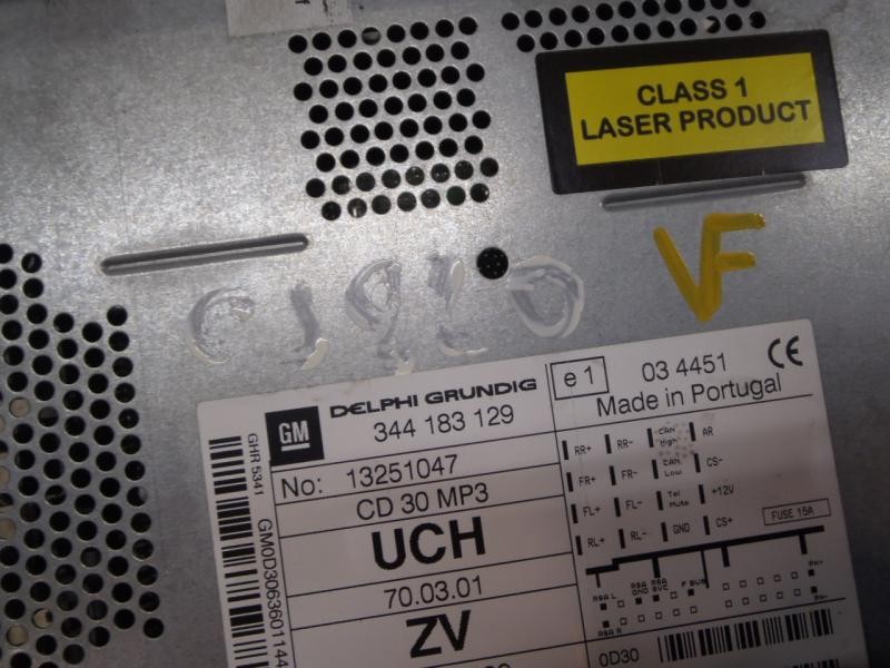 Recambio de sistema audio / radio cd para opel astra twin top cosmo referencia OEM IAM   