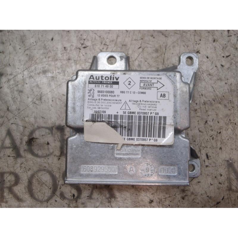 Recambio de centralita airbag para peugeot 308 confort referencia OEM IAM   