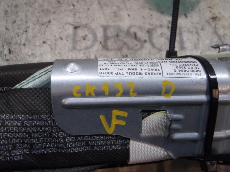 Recambio de airbag cortina delantero derecho para peugeot 308 confort referencia OEM IAM   