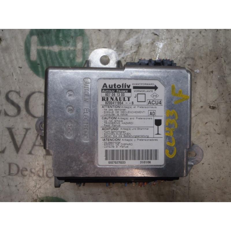 Recambio de centralita airbag para renault scenic ii confort dynamique referencia OEM IAM   