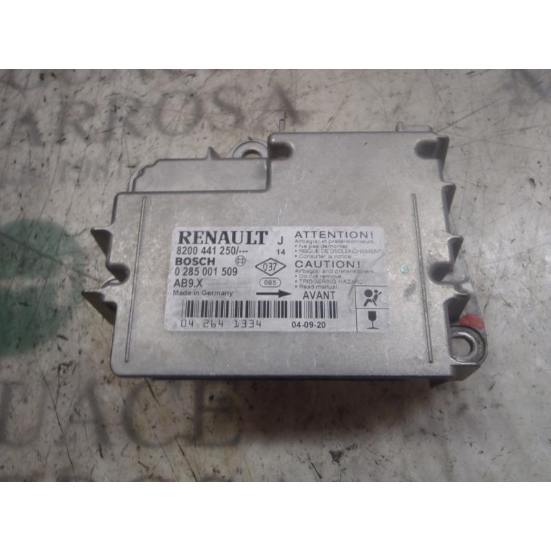 Recambio de centralita airbag para renault modus confort dynamique referencia OEM IAM 8200854865 8200441250 0285001509