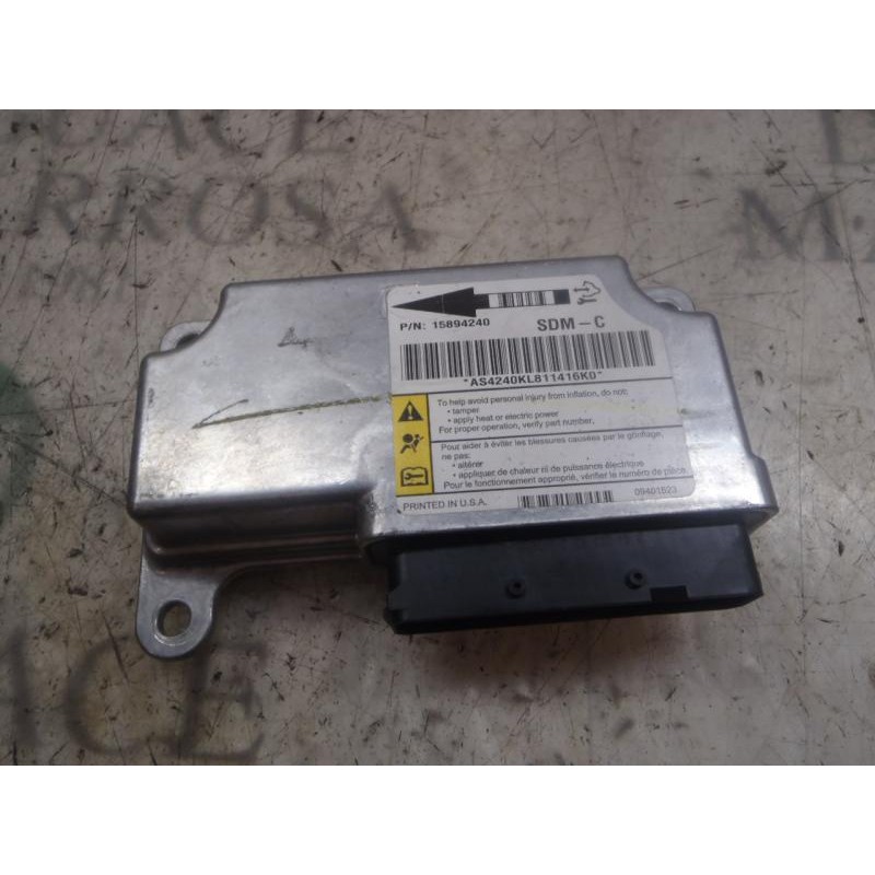 Recambio de centralita airbag para cadillac srx 3.6 v6 cat referencia OEM IAM 22759676 15894240 15894240