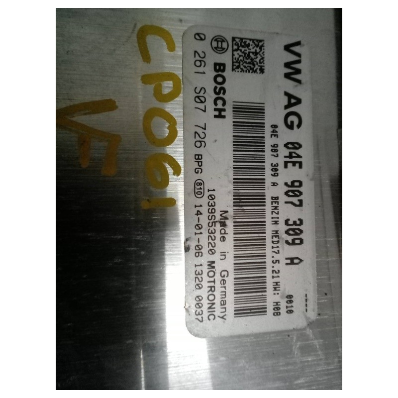 Recambio de centralita motor uce para seat leon (5f1) 1.2 tsi referencia OEM IAM 04E906016H 04E907309A 0261S07726