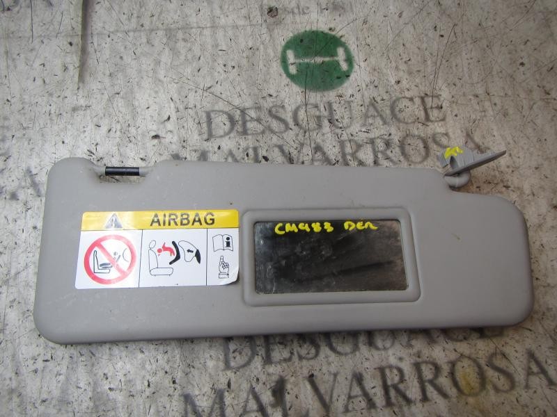 Recambio de parasol derecho para dacia sandero 1.5 dci diesel fap cat referencia OEM IAM 964006322R  