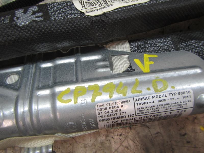 Recambio de airbag cortina delantero derecho para peugeot 308 confort referencia OEM IAM   