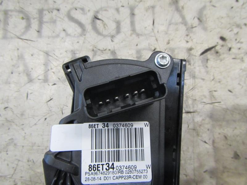 Recambio de potenciometro pedal para peugeot 308 sw 1.6 hdi referencia OEM IAM 9674829180  