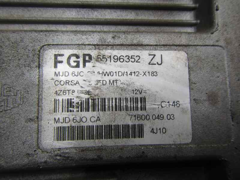 Recambio de centralita motor uce para opel corsa c blue line referencia OEM IAM   