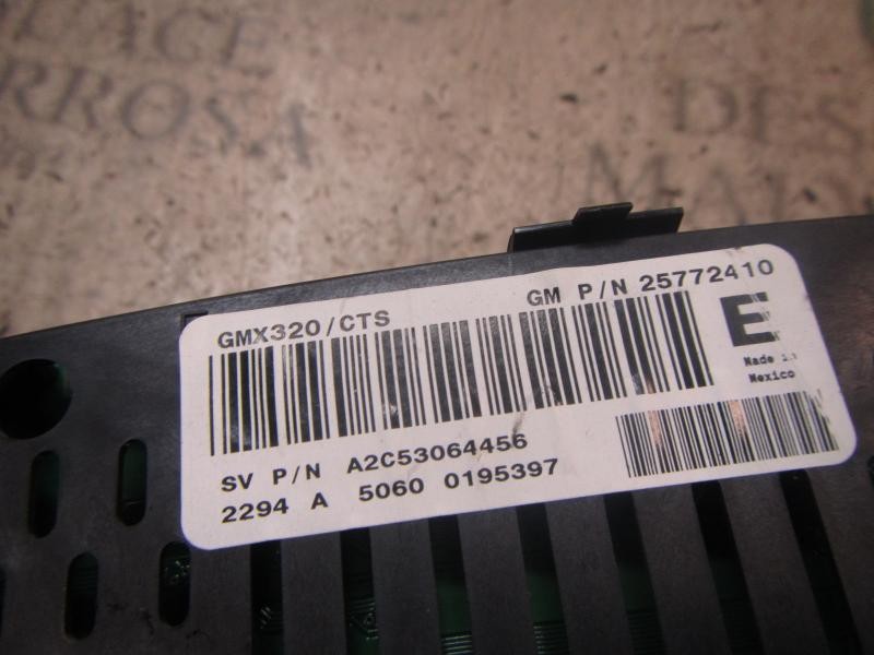 Recambio de cuadro instrumentos para cadillac srx v6 elegance referencia OEM IAM 25772410 25772410 A2C53064456