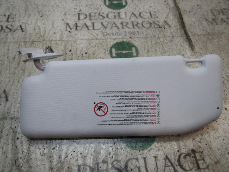 Recambio de parasol derecho para peugeot 208 1.2 12v vti referencia OEM IAM 16079193PR  