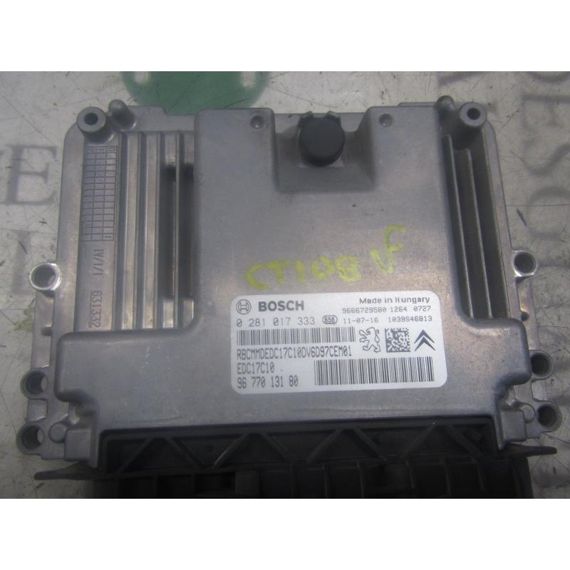 Recambio de centralita motor uce para citroën c3 picasso 1.6 hdi fap referencia OEM IAM   