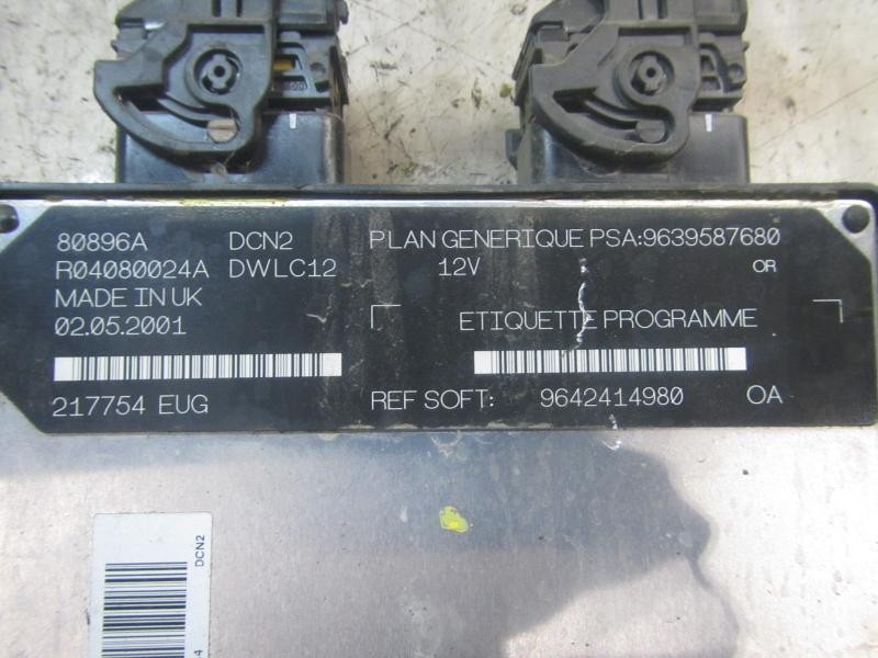 Recambio de centralita motor uce para citroën c15 d familiale referencia OEM IAM   