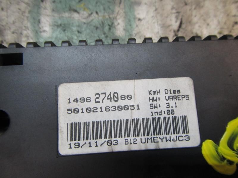 Recambio de cuadro instrumentos para fiat ulysse (179) 2.2 16v jtd cat referencia OEM IAM 1496274080 1496274080 