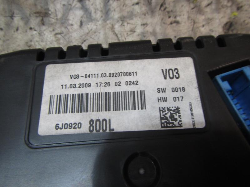 Recambio de cuadro instrumentos para seat ibiza sc (6j1) 1.4 tdi referencia OEM IAM 6J0920801AX 6J0920800L A2C83311201