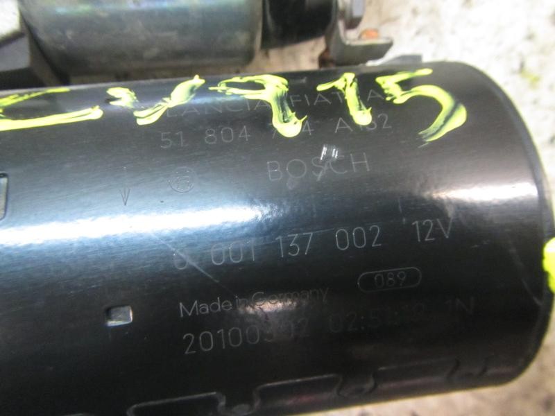 Recambio de motor arranque para fiat punto (evo) (199) 1.4 16v referencia OEM IAM 51804744 0001137002 0001137002