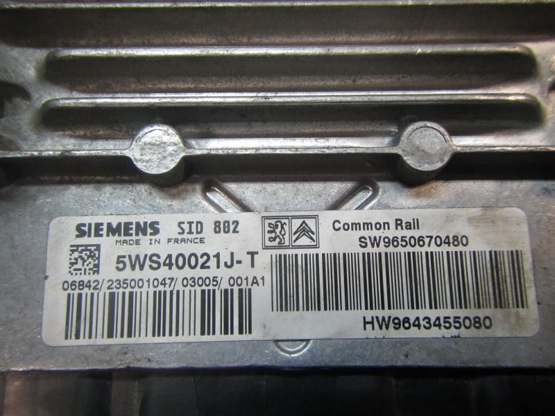 Recambio de centralita motor uce para citroën c3 1.4 hdi exclusive referencia OEM IAM   